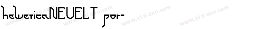 helveticaNEUELT por字体转换
